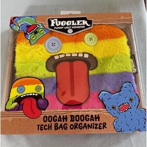 Fuggler Oogah Boogah Tech Bag Organizer Rainbow Monster Cable Case New